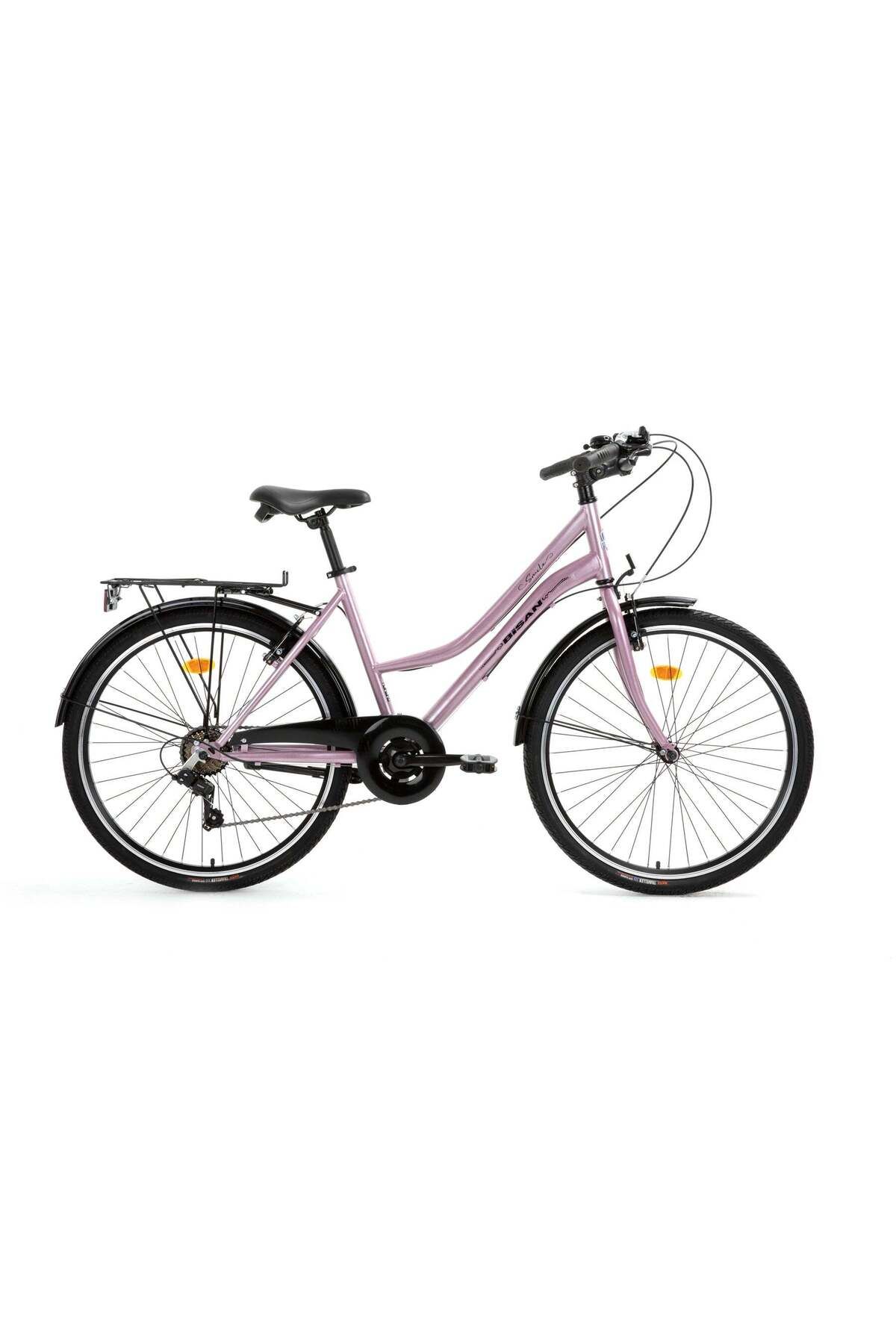 Bisan BİSAN SMILE pembe 44 CM 1x7 VİTES Tekerlek: 28" blcRengi: SİYAH