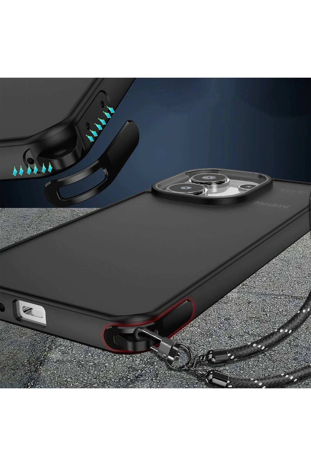 NewFace Xiaomi Redmi Note 13 Pro 4G Kılıf Elegant Kapak - Açık Mavi SVLRS