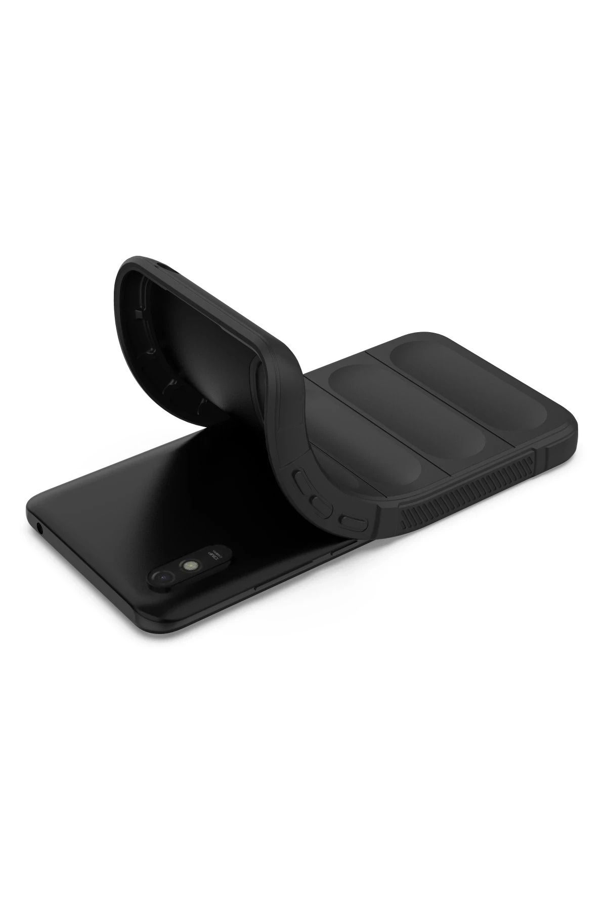 NewFace Xiaomi Redmi 9A Kılıf Optimum Silikon - Siyah uyumlu