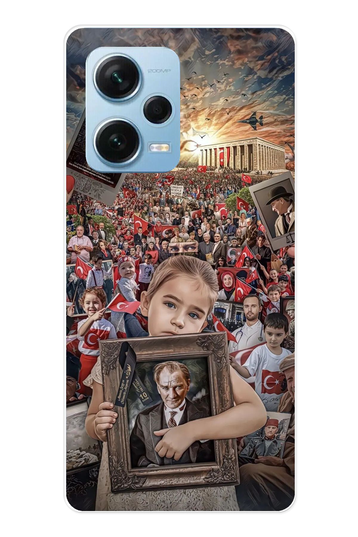 TechTree Redmi Note 12 PRO 5G Uyumlu Atatürk Anıtkabir Şeffaf Silikon Kılıf
