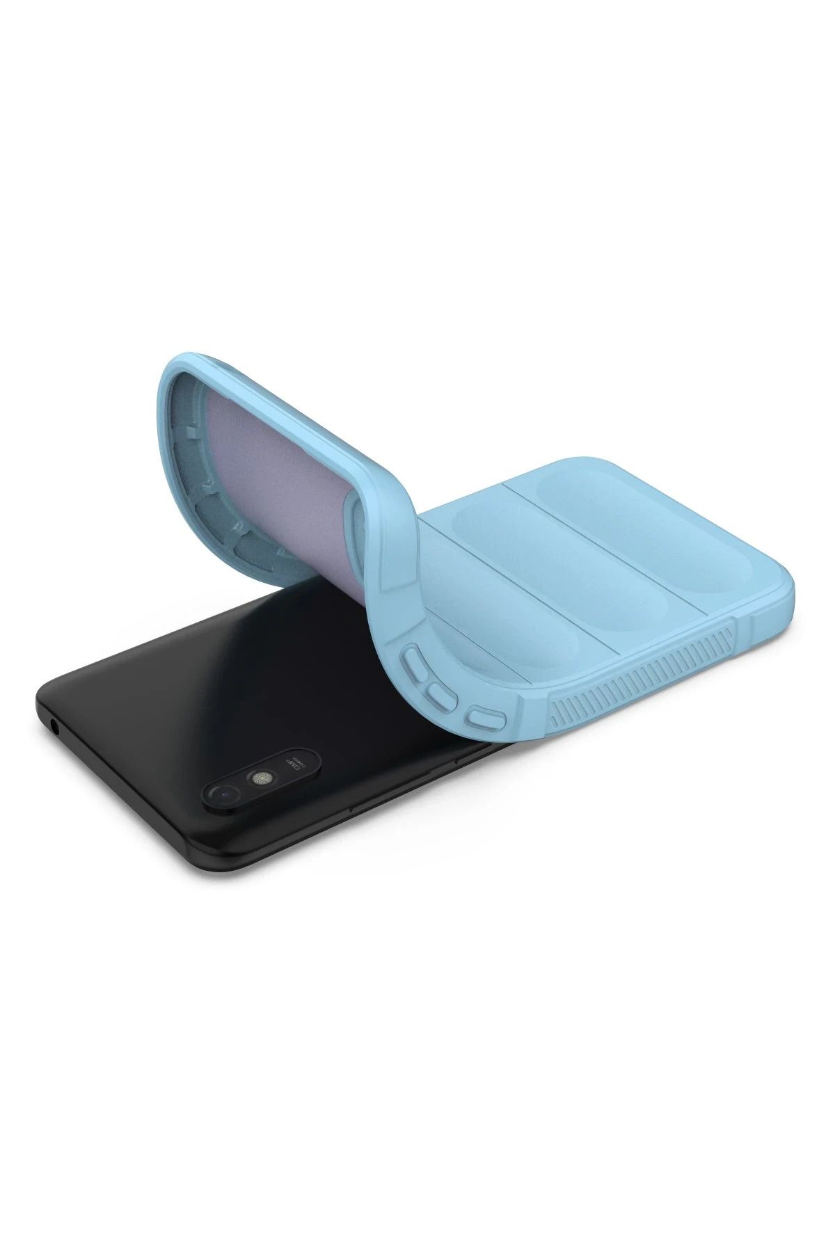 NewFace Redmi 9A Uyumlu  Kılıf Optimum Silikon - Sky Blue