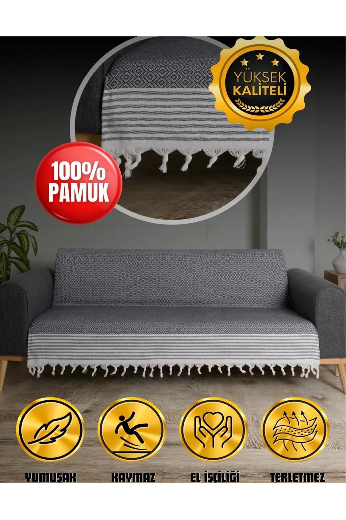 Home Saçaklı Koltuk Örtüsü