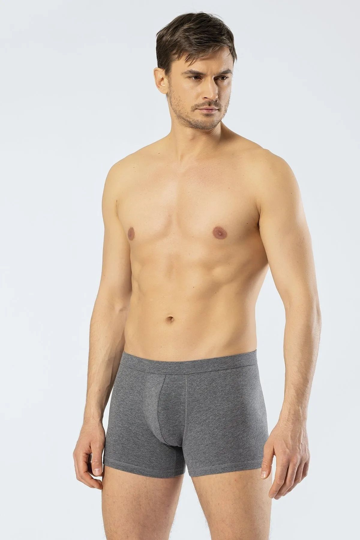 Cacharel 1335 Erkek Bel Bantlı Likralı Boxer-antrasit