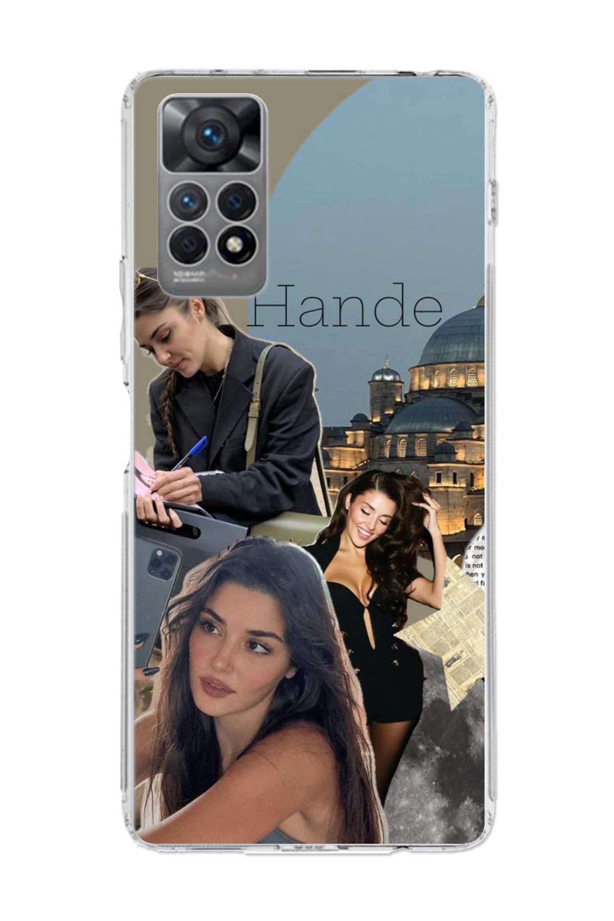 TechTree Redmi Note 12 PRO 4G Uyumlu Hande Erçel Şeffaf Silikon Kılıf