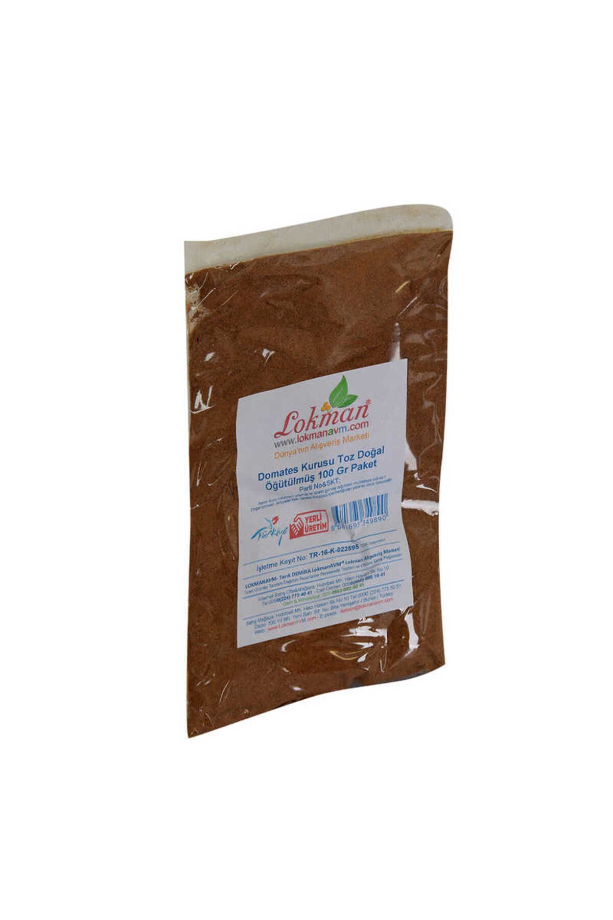 TimeStart Domates Kurusu Toz Doğal Öğütülmüş 100 Gr Paket