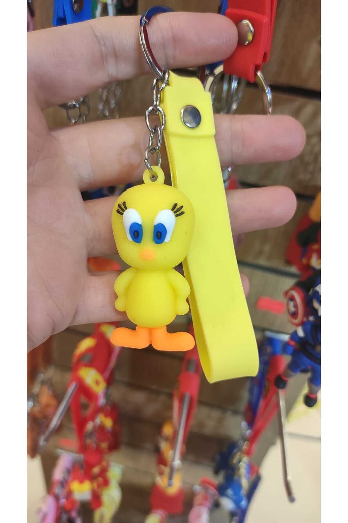 hatyazan 3D Pikachu Slikon Anahtarlık