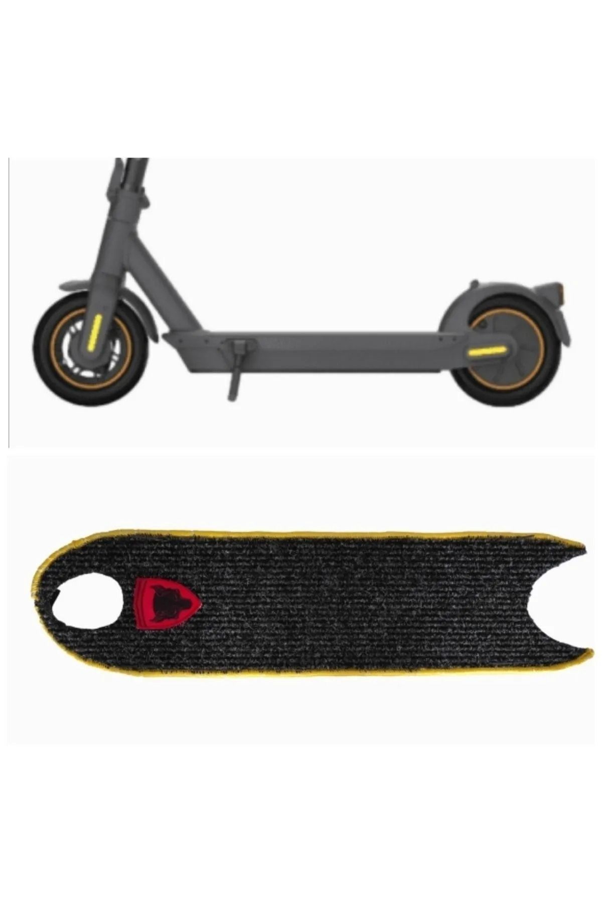 mamipas Elektrikli Scooter Aksesuar Koruyucu Paspas Shibumi Kick Scooter 800W Uyumlu Sarı Kenar Overloklu