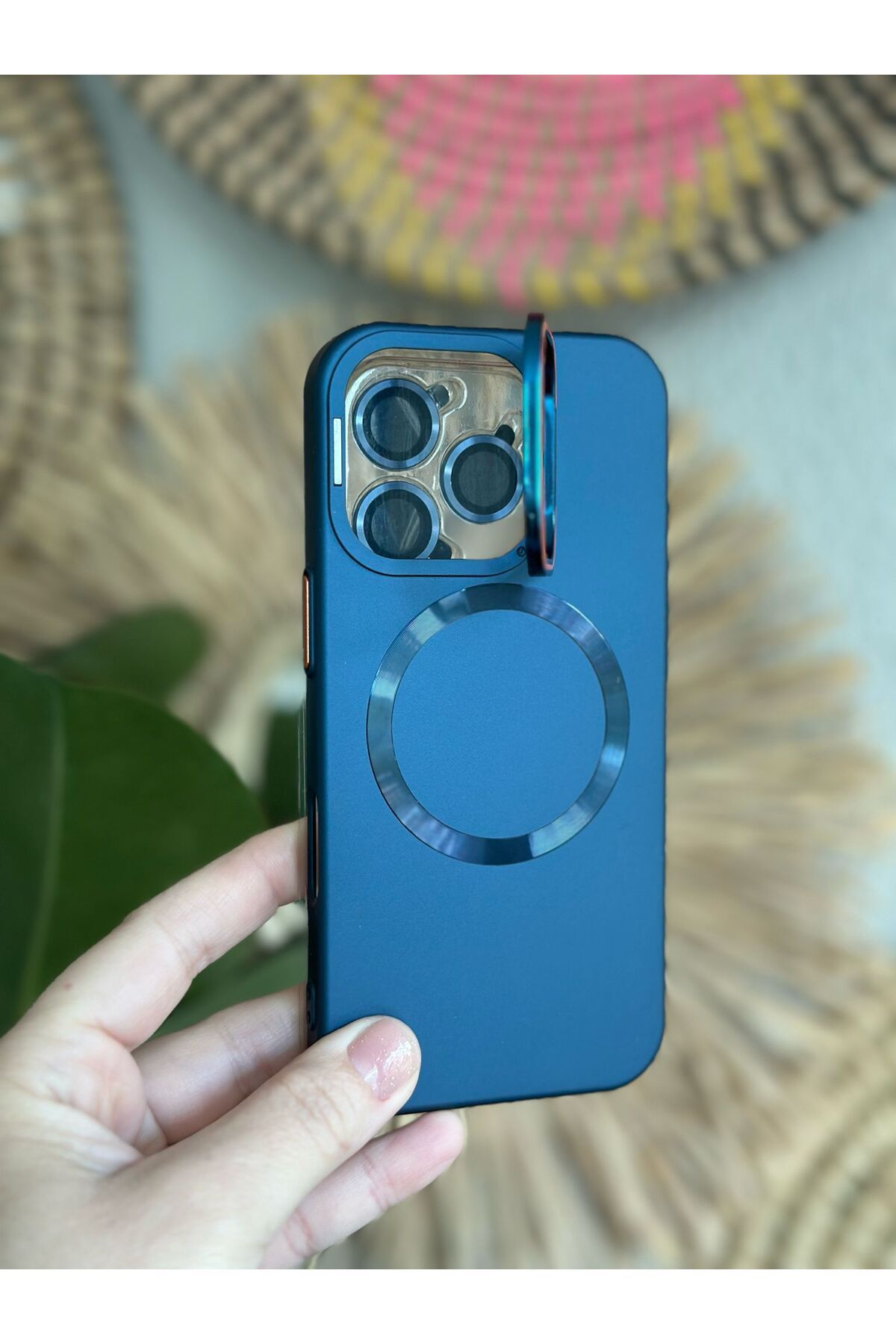 İZMİR ÖZER TEKNOLOJİ IPHONE 14 PRO MAX LACİVERT MAGSAFE&LENS&STAND