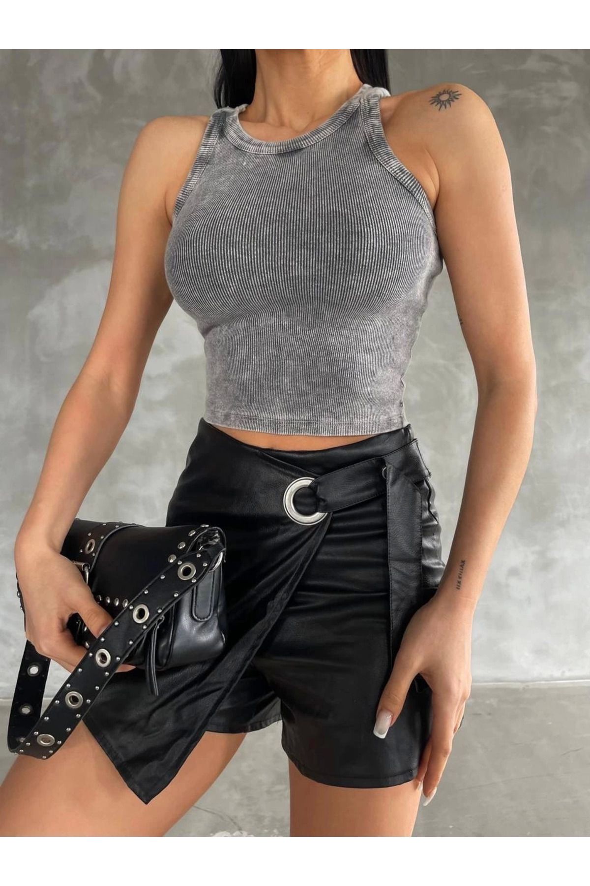 Shop58 Aşit yıkamalı atlet