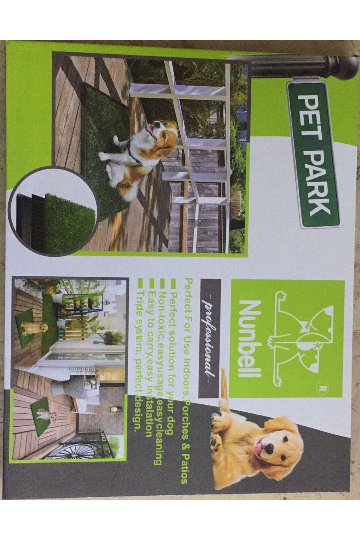 TimeStart Nunbell Pet Park Köpek Tuvaleti 64 Cm X 51Cm X 3.8 Cm