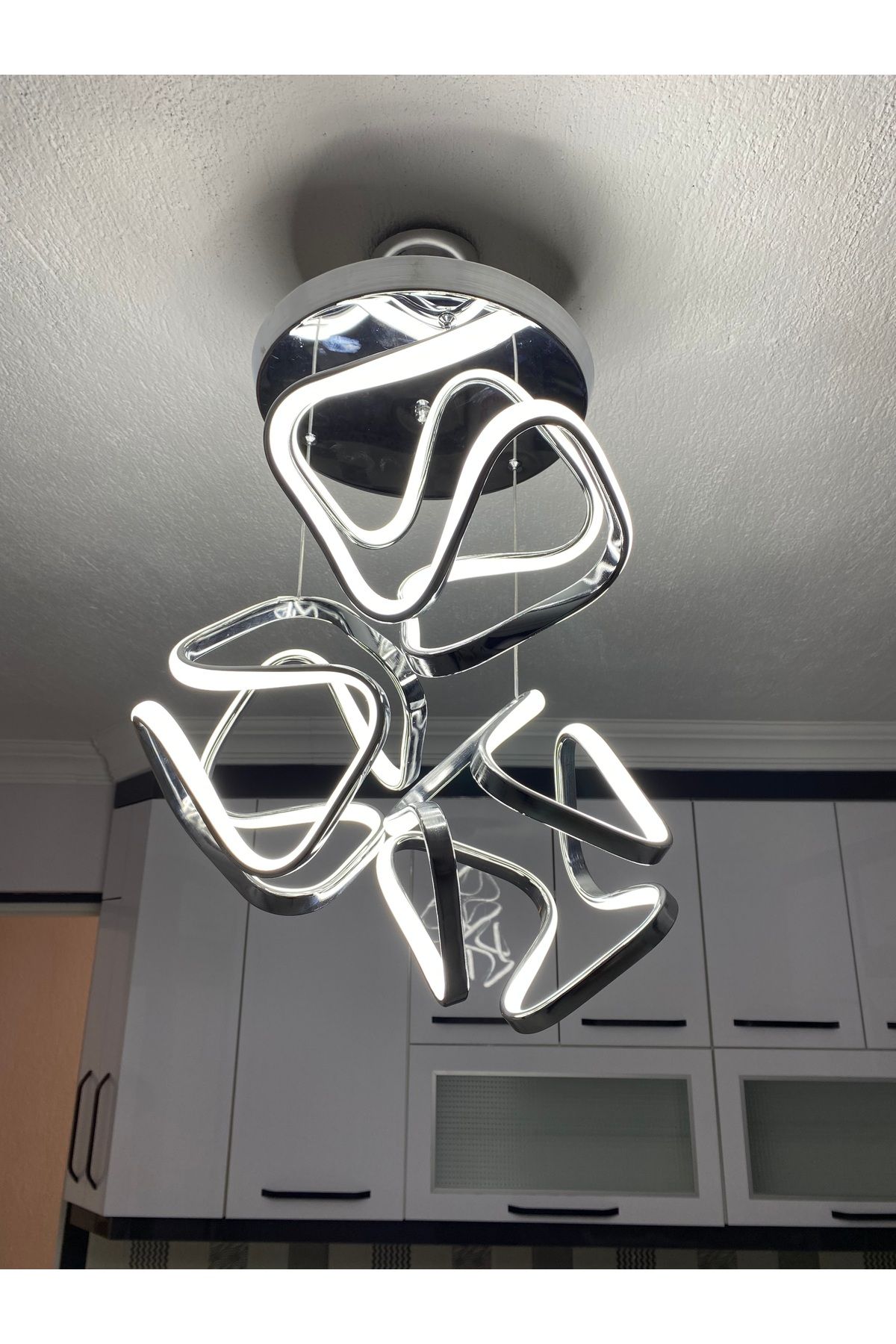 Retro ASİMETRİK MODEL LEDLİ AVİZE