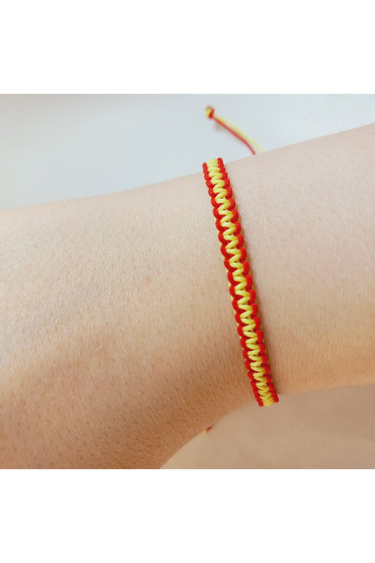 Crystal Atelier Kayserispor Taraftar Makrome Örgü Bilekliği-Taraftar Bileklik-Unisex Bileklik-Kayserispor Bileklik