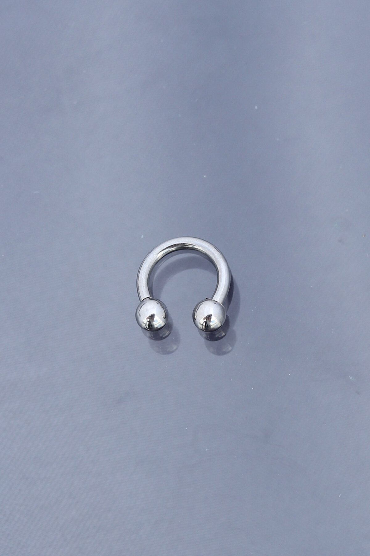 E BULURUM Silver Renk Yarım Halka 316L Cerrahi Çelik Piercing