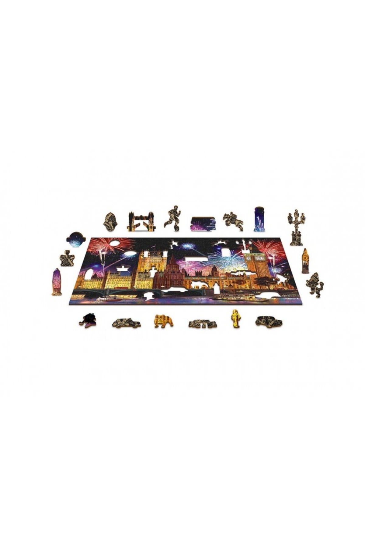 Wooden City-Wooden Puzzle LONDON BY NIGHT XL, Wooden City, 600 pieces 7