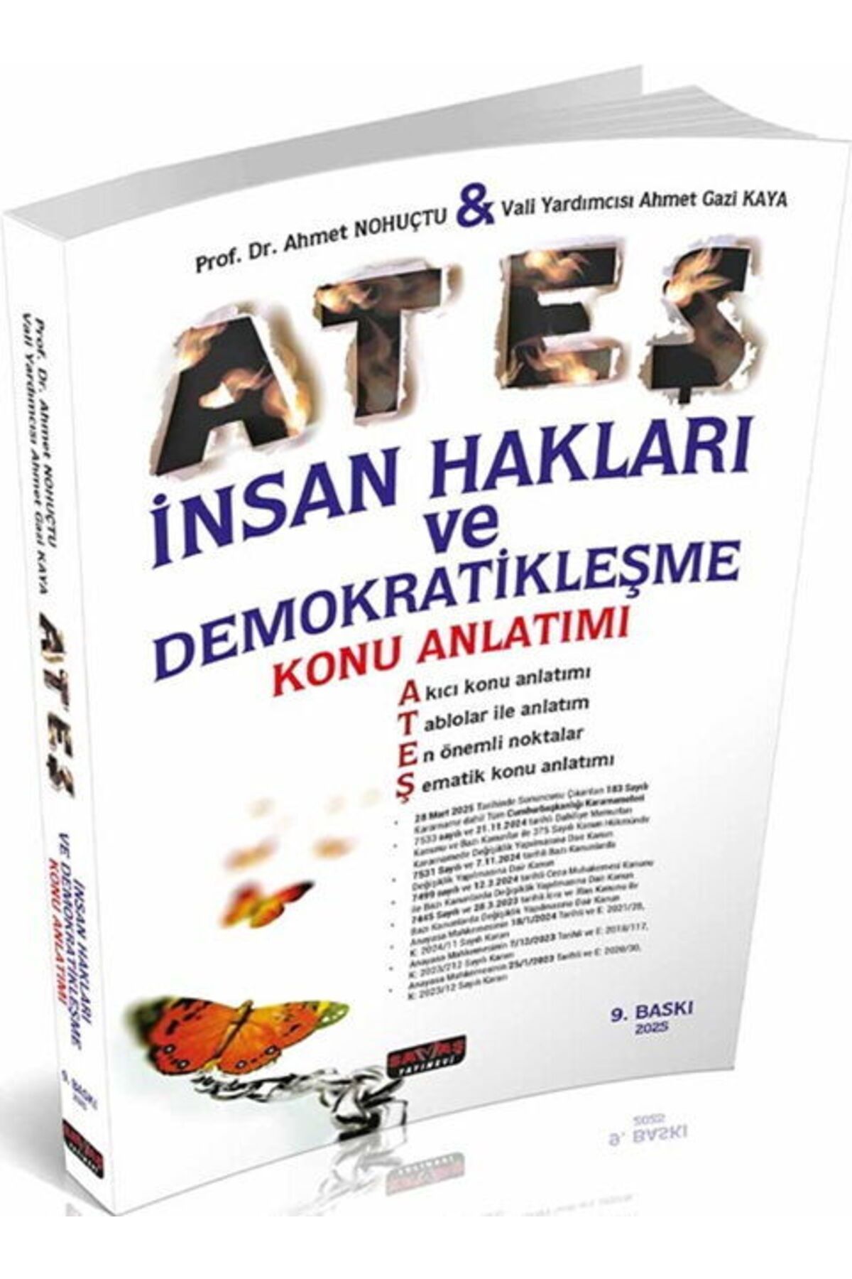Savaş Yayınevi Savaş Yayınları Ateş İnsan Hakları ve Demokratikleşme Konu Anlatımı