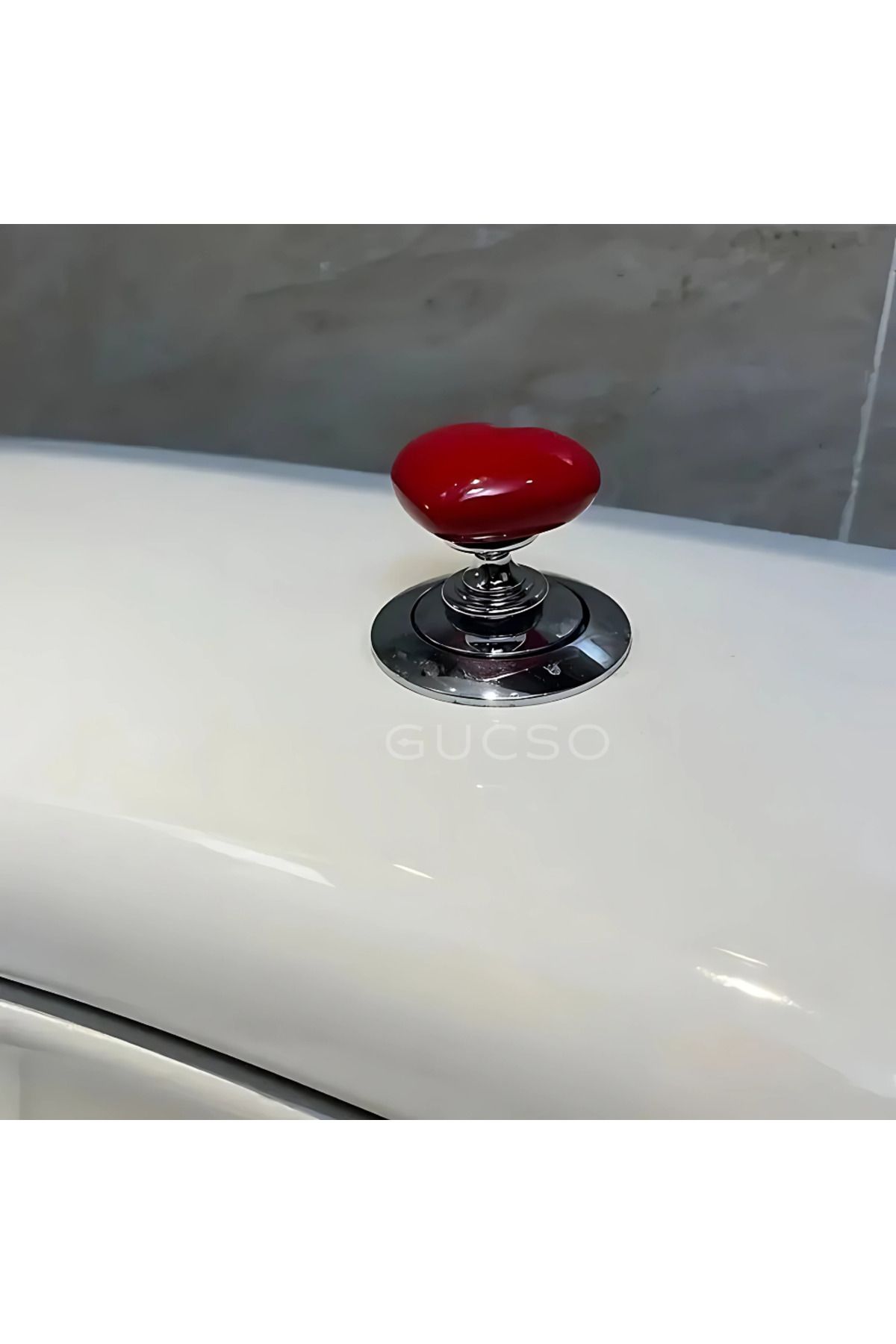 GUCSO Uzun Tırnaklar için Tasarlanmış Yaratıcı Kalp Şeklinde Tuvalet Basma Butonu Aksesuarı