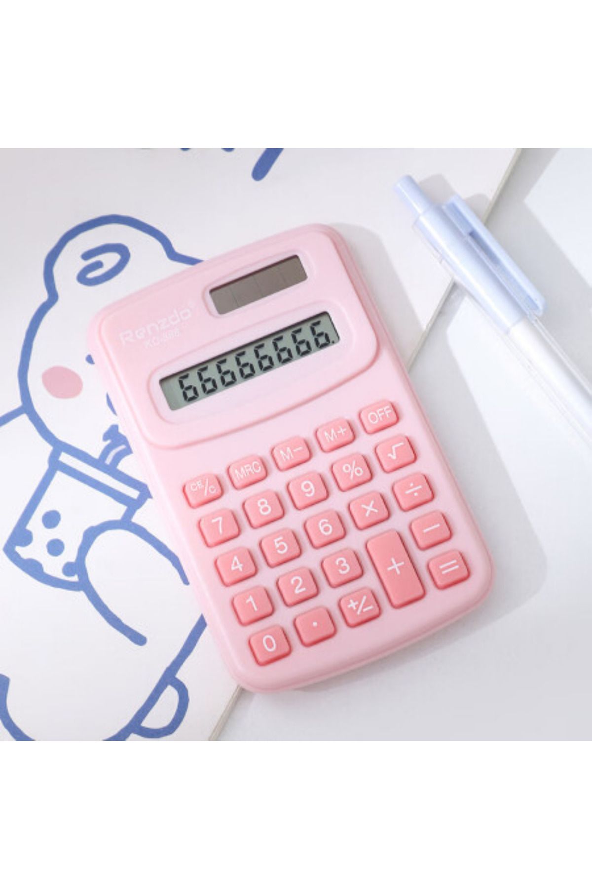 UĞURDAN Mini Boy Öğrenci Hesap Makinesi Pembe