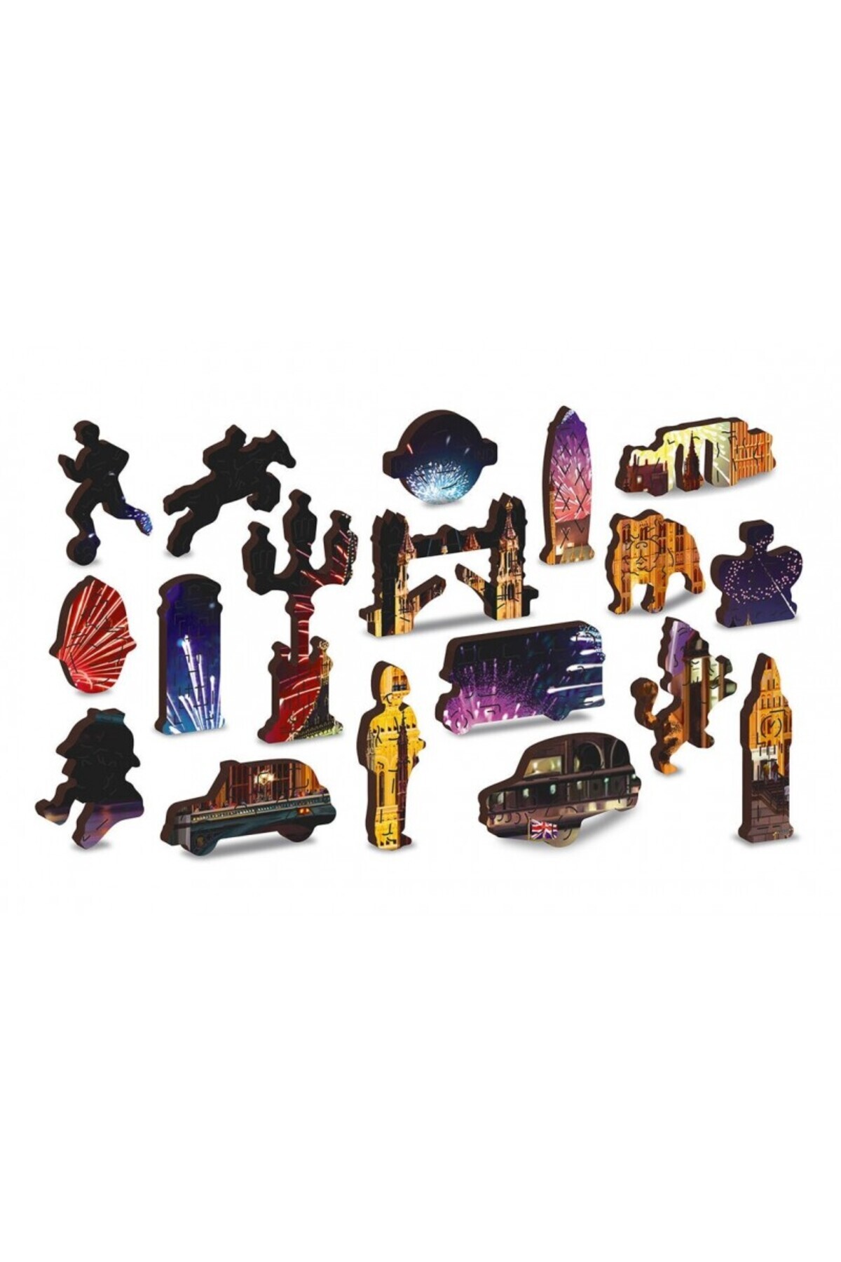 Wooden City-Wooden Puzzle LONDON BY NIGHT XL, Wooden City, 600 pieces 5