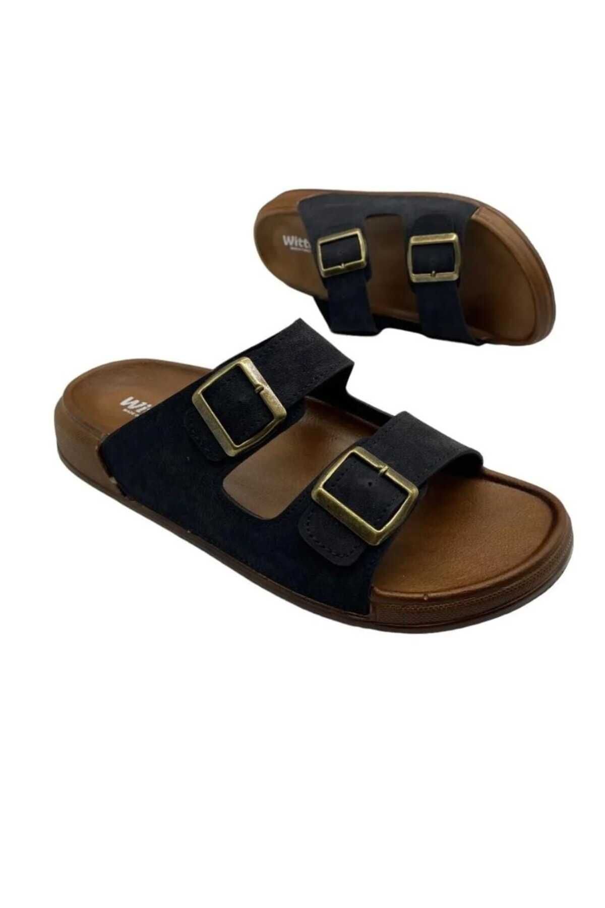 Butik KAYMAZ TABAN YUMUŞAK DERİ ORTOPEDİK AYARLANABİLİR ERKEK TERLİK
