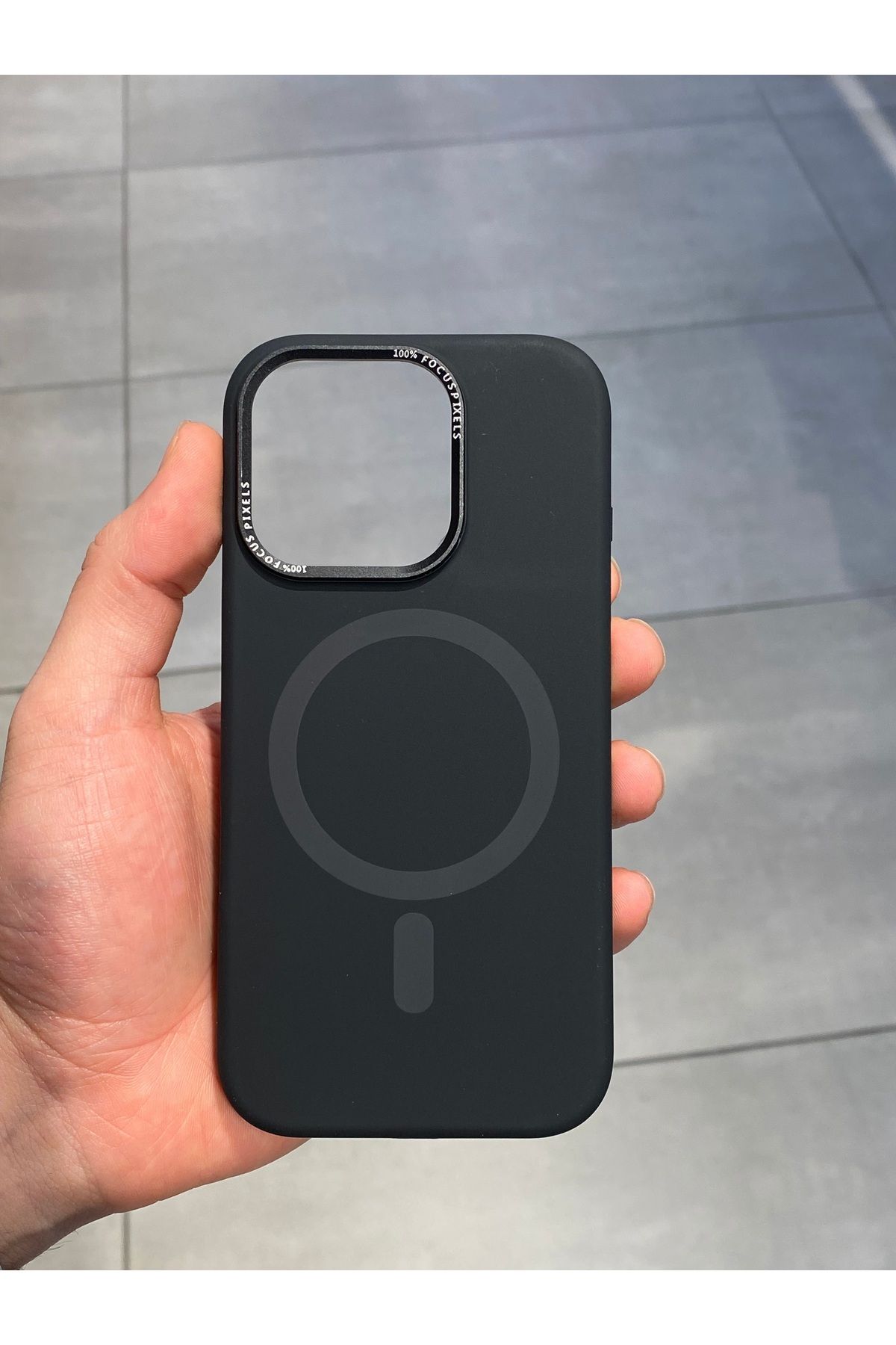 Mee.co İphone 16 Pro Max Uyumlu Magsafe Şarj Destekli İçi Kadife Silikon Kılıf