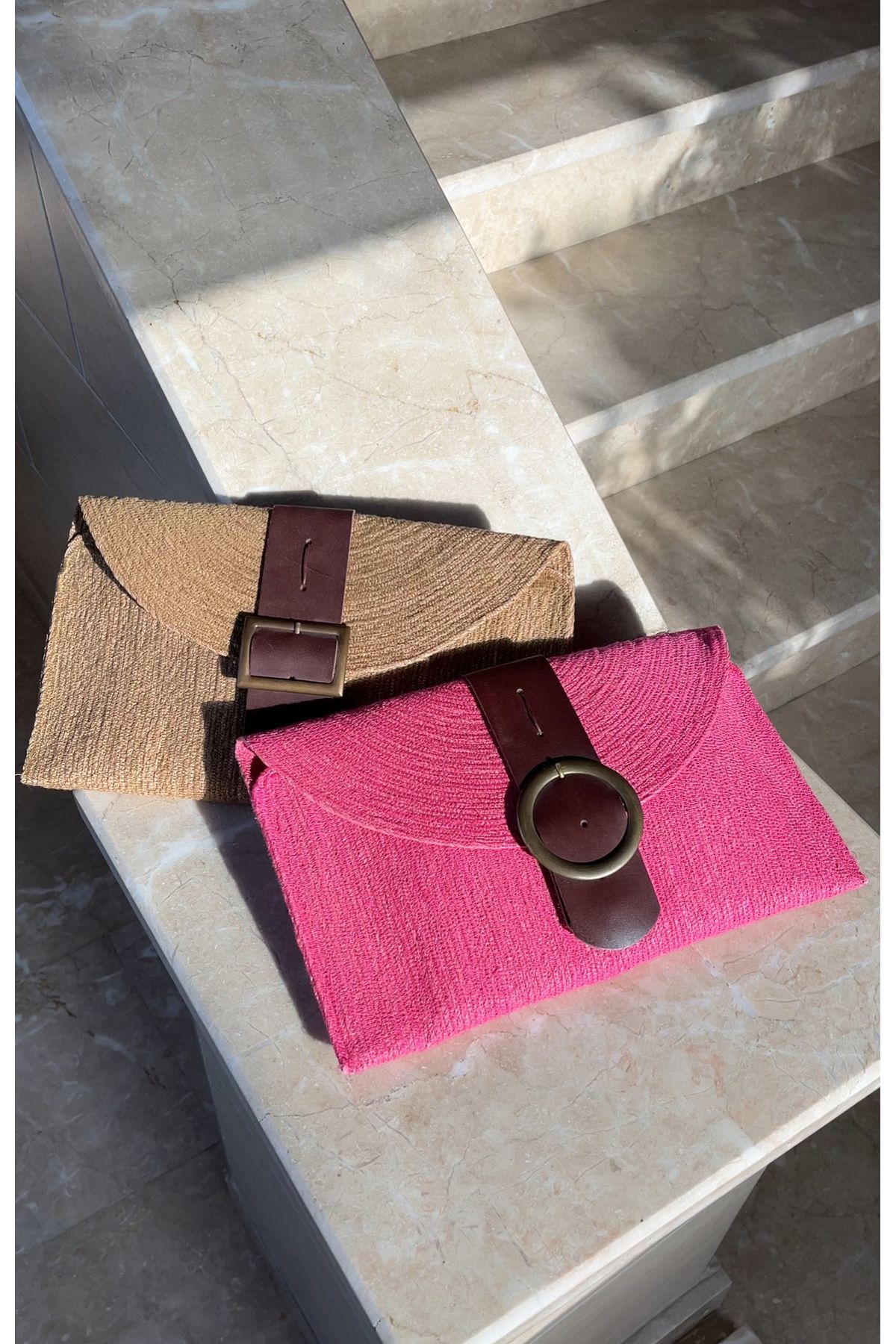 Mirel çanta HASIR CLUTCH EL ÇANTASI