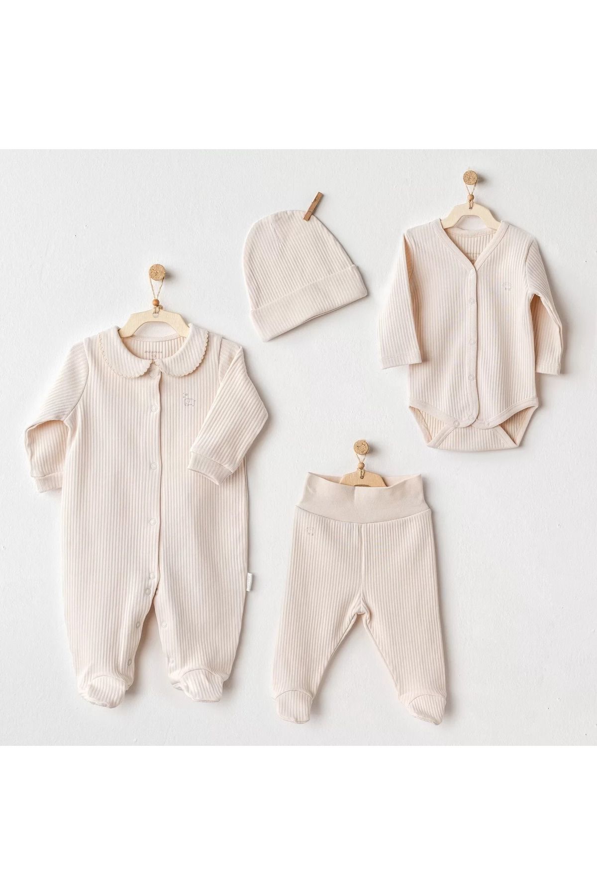 Shop58 Bear Time 4'lü Hastane Çıkışı Light Beige
