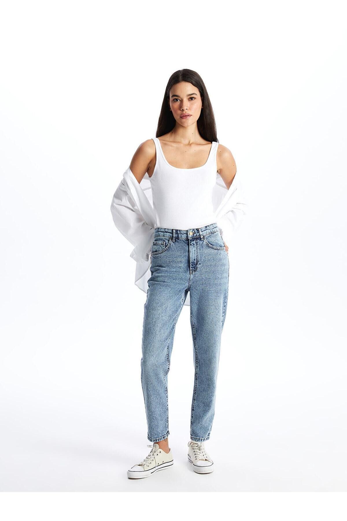 LC Waikiki LCW Jeans Mom Fit Kadın Jean Pantolon (S4)