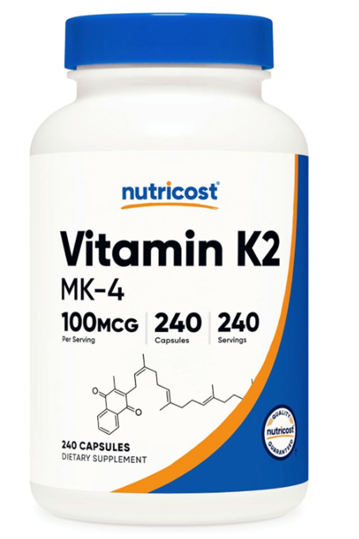 Nutricost Vitamin K2 (MK4) 240 Capsules (100mcg).Abd Menşei