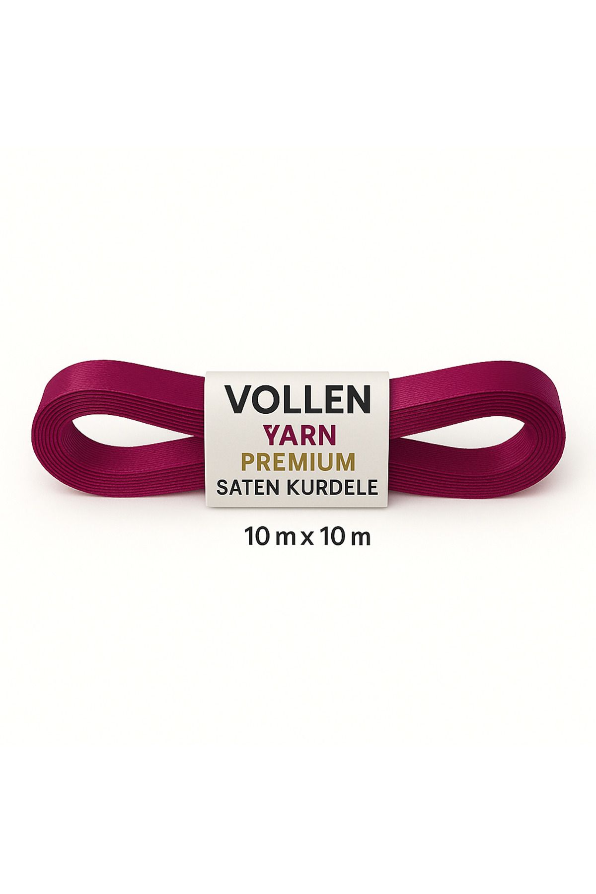 vollen yarn No:2 10 mm 10 mt Saten Kurdele