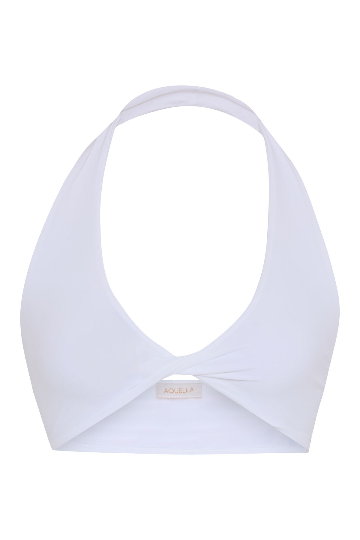 AQUELLA Dönmeli Beyaz Crop Top