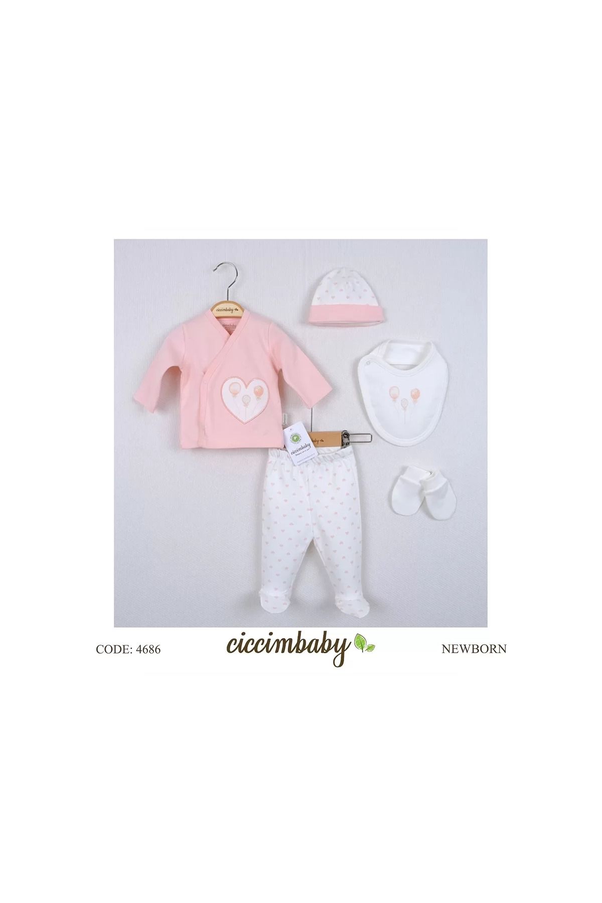 Shop58 Zıbın Takım Pembe