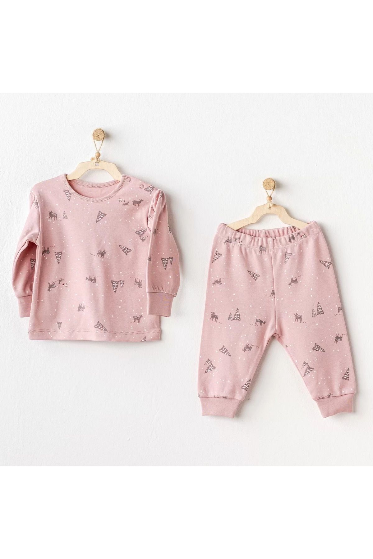 Shop58 5050 Puppy Gazelle 2'li Bebe Takım Pink