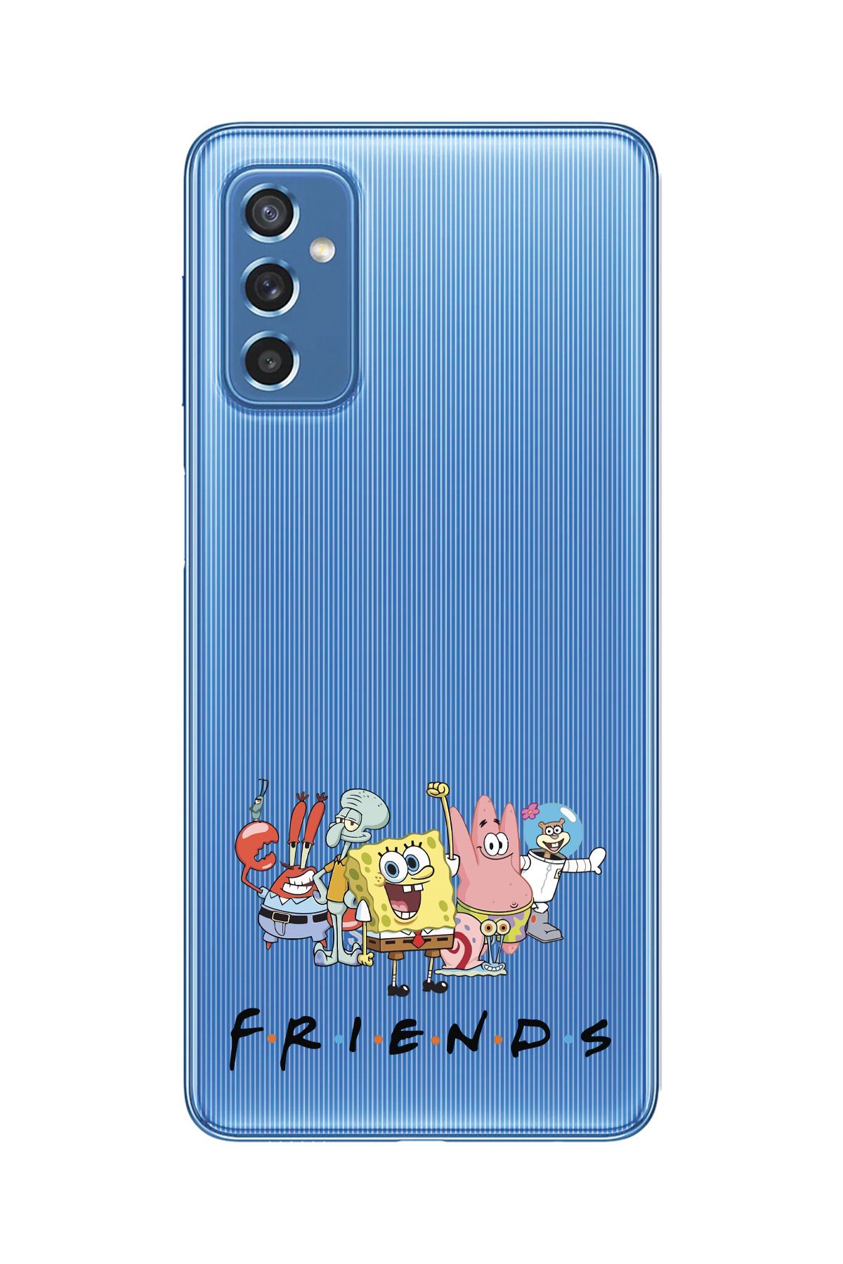 moonset Samsung Galaxy M52 Uyumlu Friends Tasarımlı Baskılı Şeffaf Telefon Kılıfı