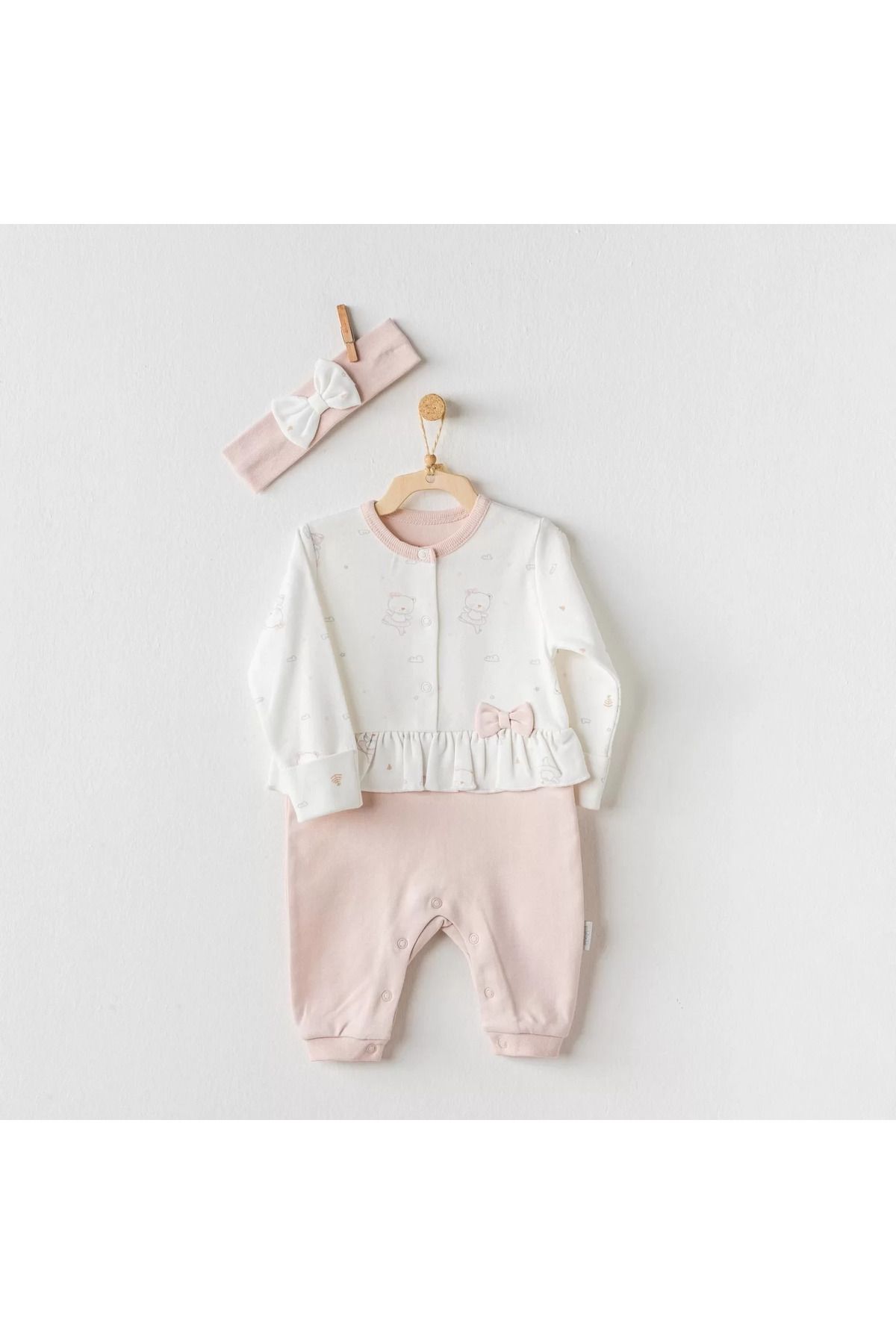 Shop58 Ballerina Bebek Tulum Takım Ecru Pink