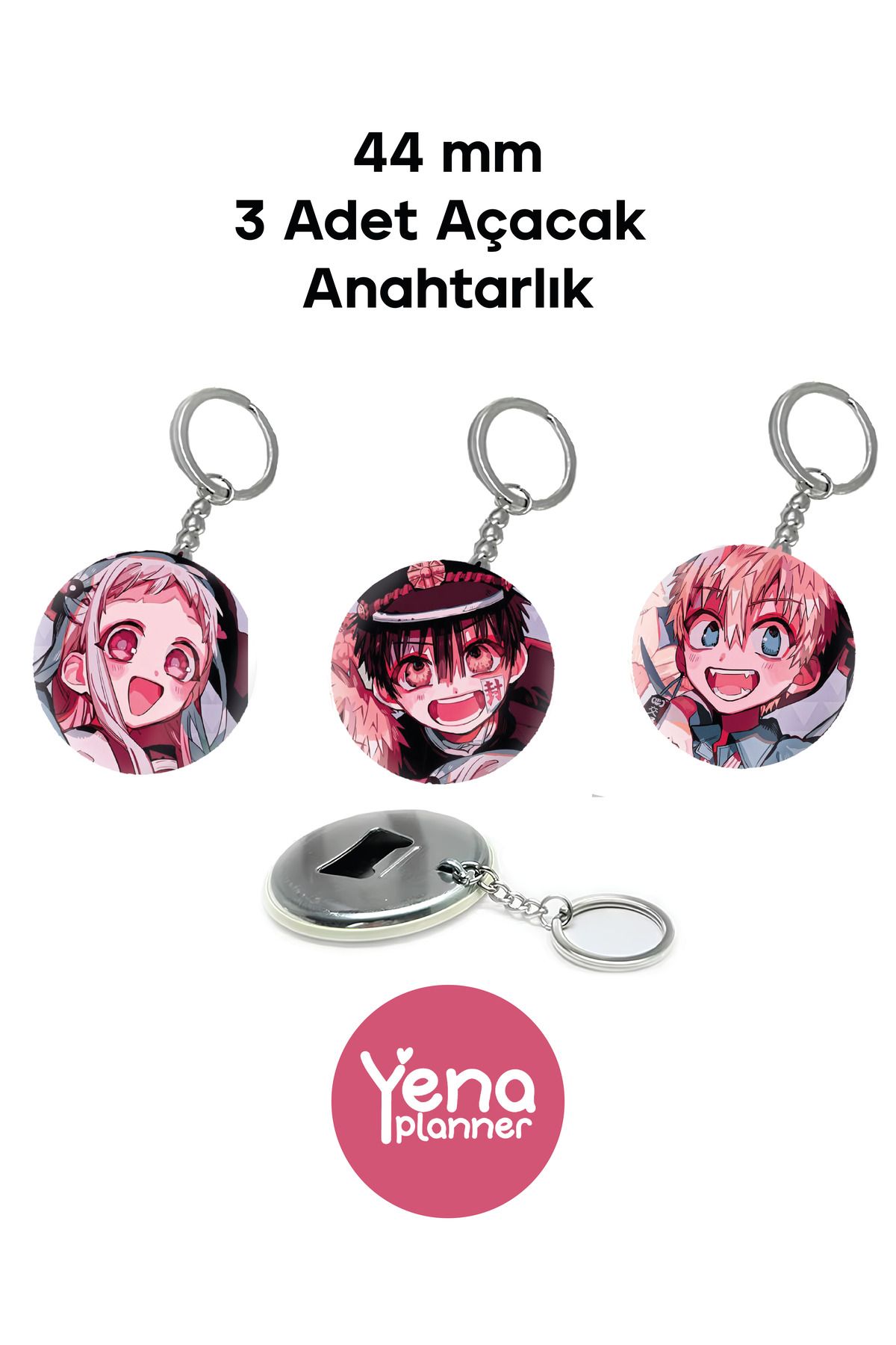 Yenaplanner Toilet Bound Hanako-kun Çanta Süsü / Rozet Seti / Açacak Anahtarlık