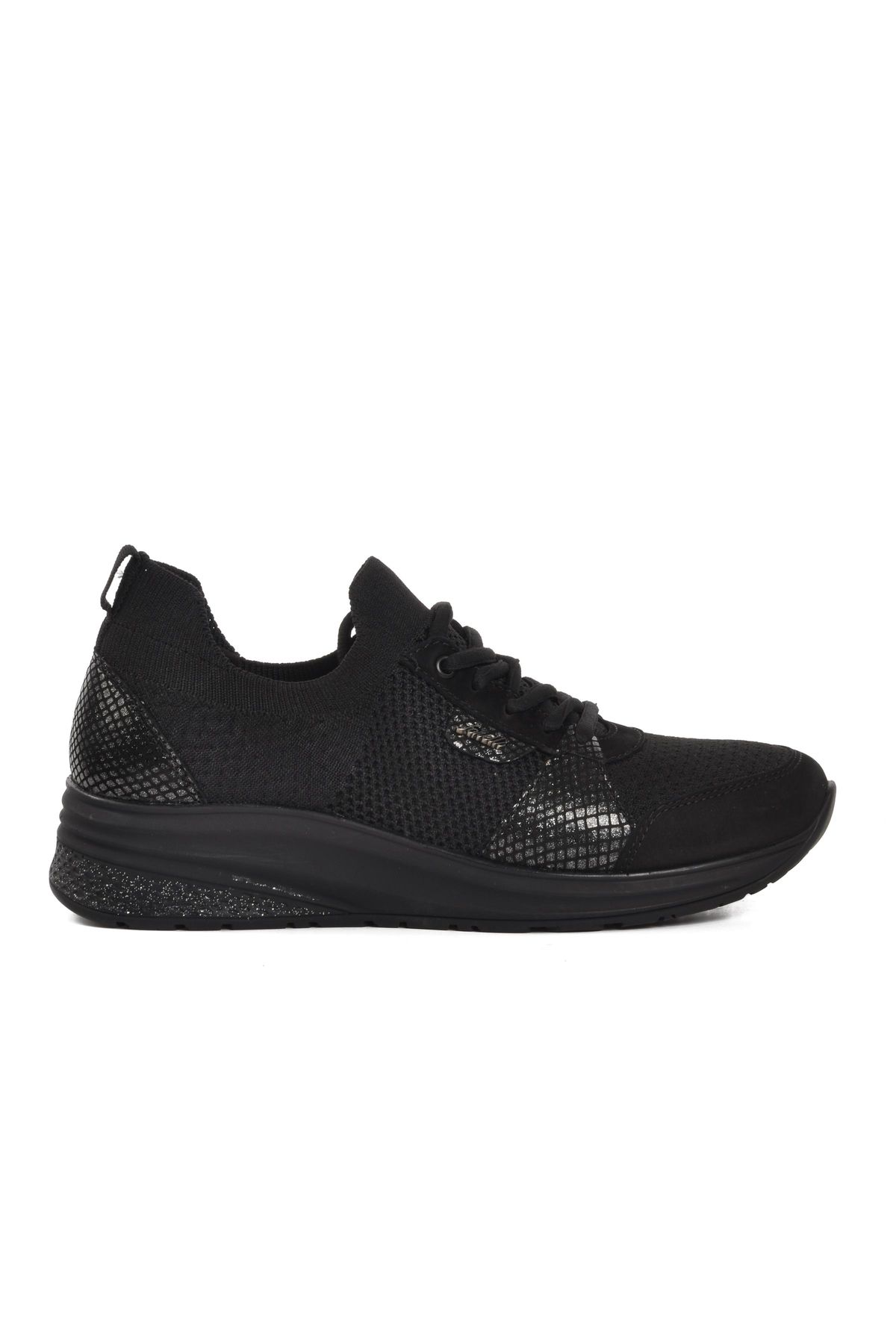 Forelli Siyah Kadın Spor Ayakkabı Sneaker