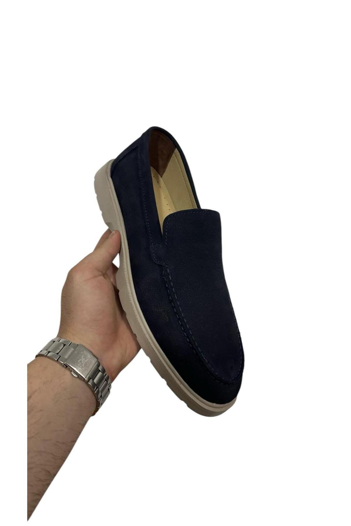 Greyybull Shoes lacivert günlük rok loafer ayakkabı-siyah yazlık hafif rahat ayakkabı