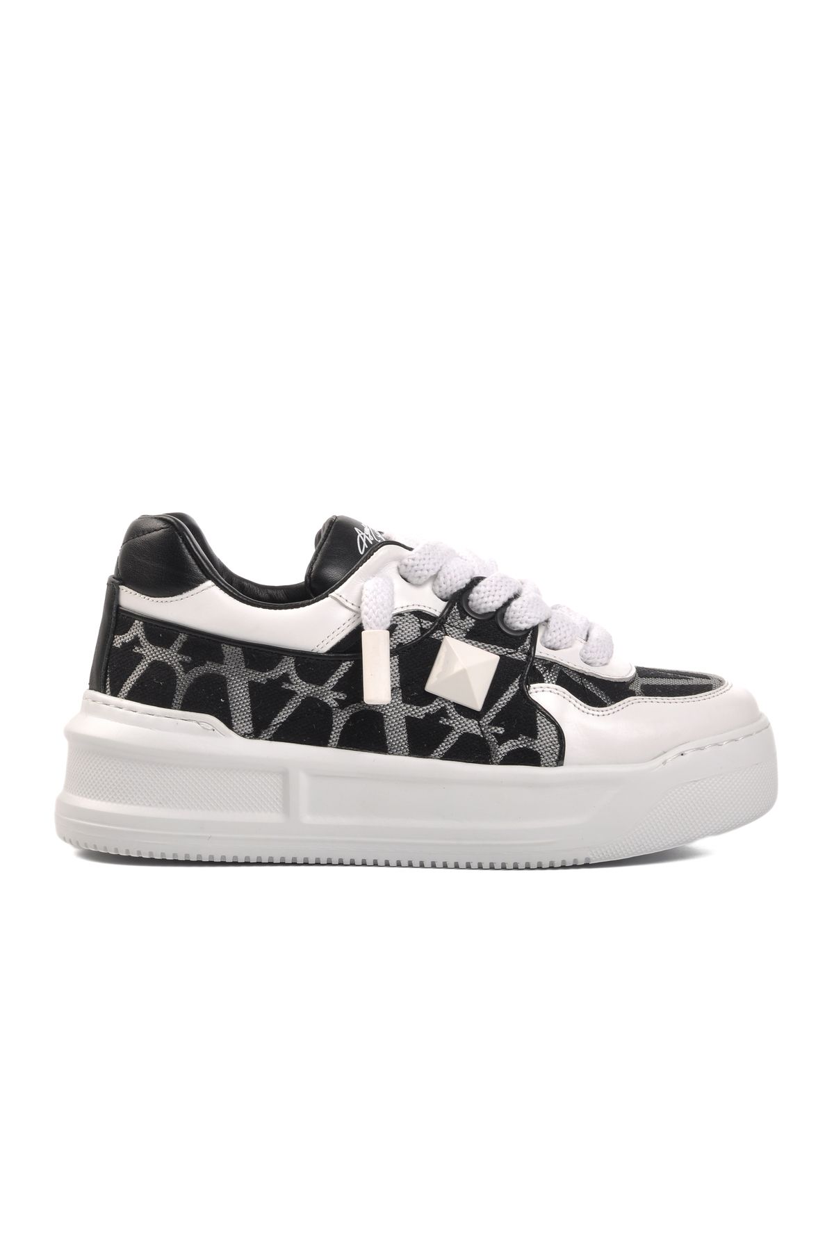 Aspor Siyah Gri Beyaz Unisex Sneaker