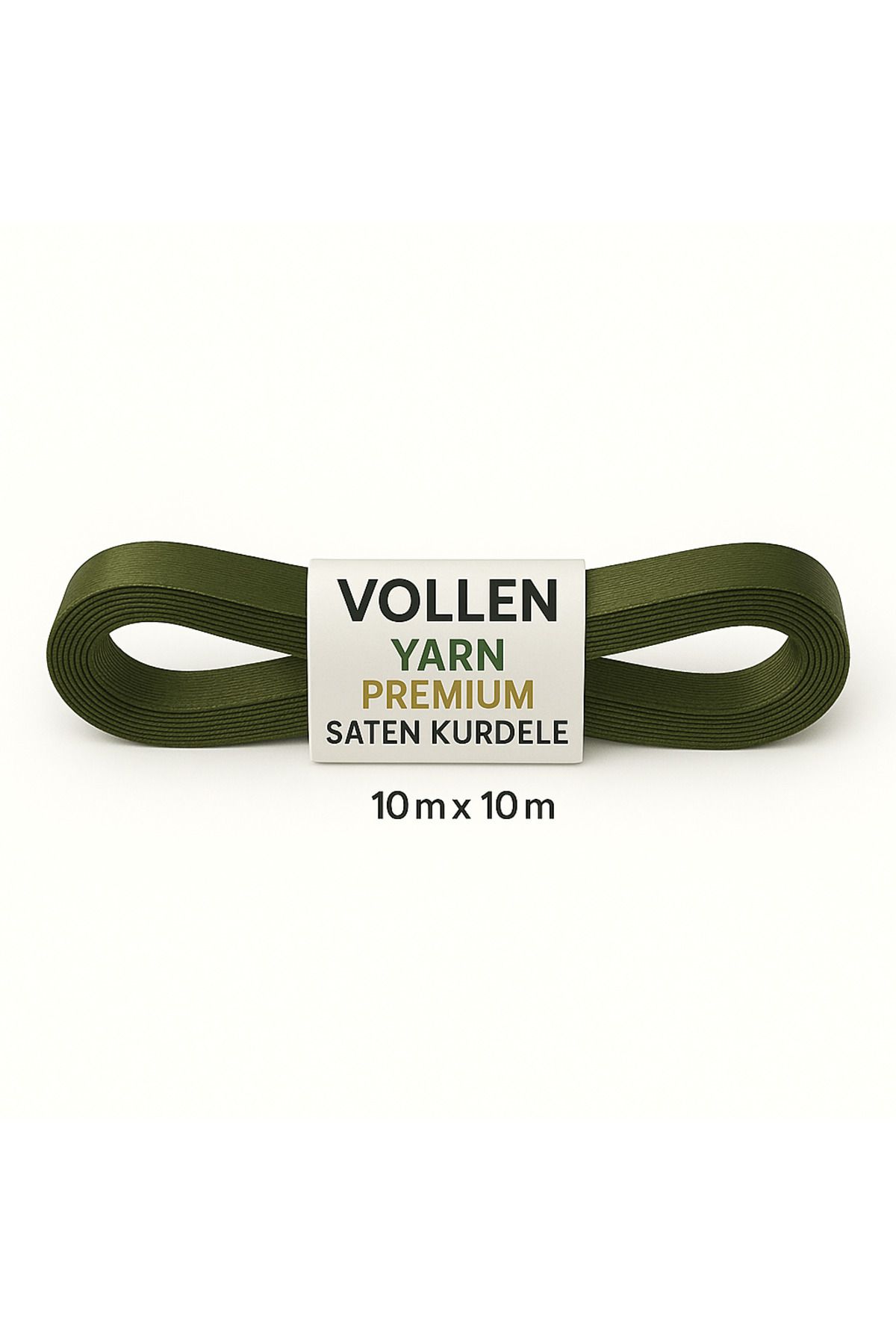 vollen yarn No:2 10 mm 10 mt Saten Kurdele