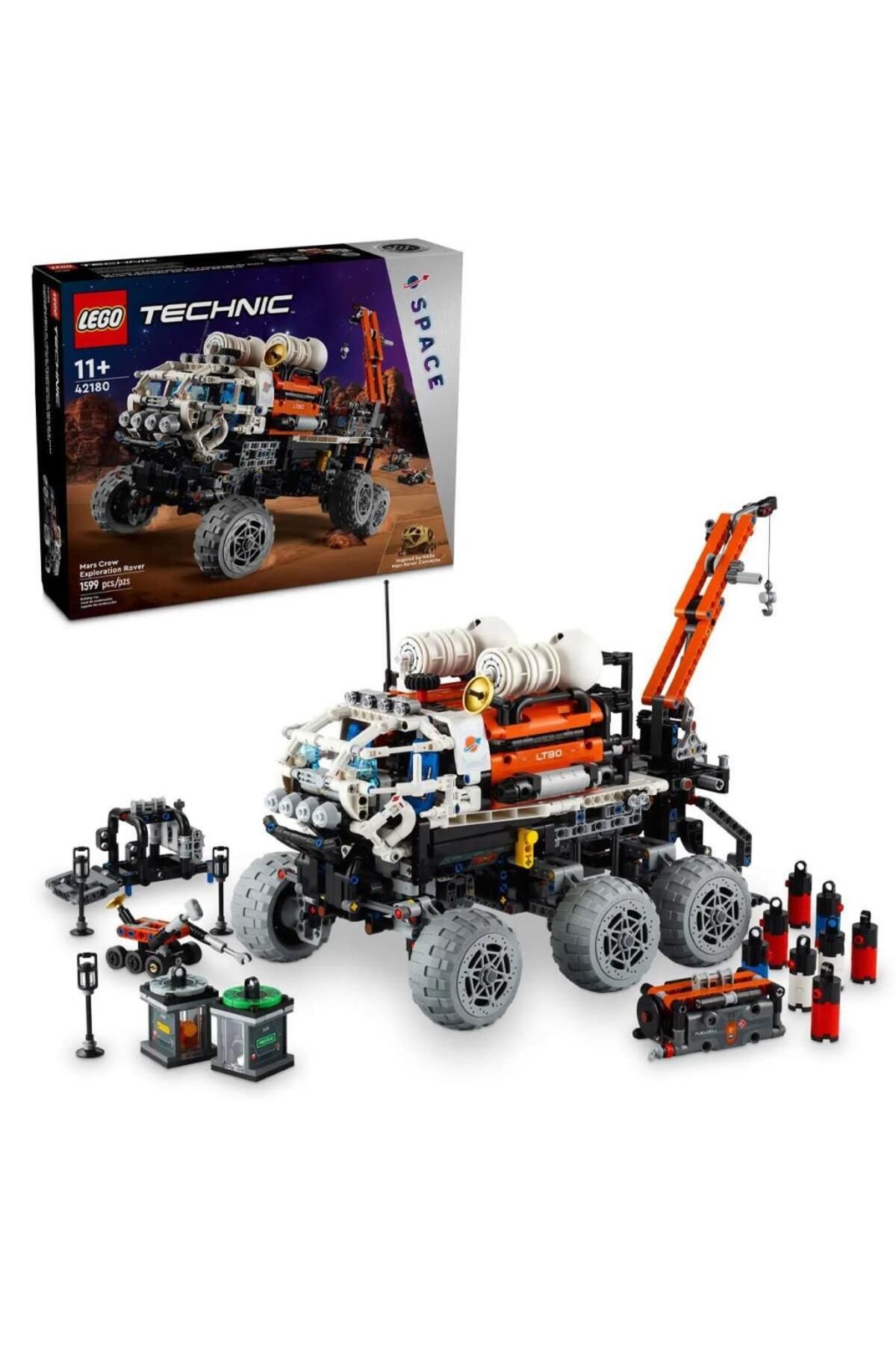 MR RZN STORE 42180 LE GO Tech nic Mars Ekibi Keşif Aracı 1599 parça +11 yaş