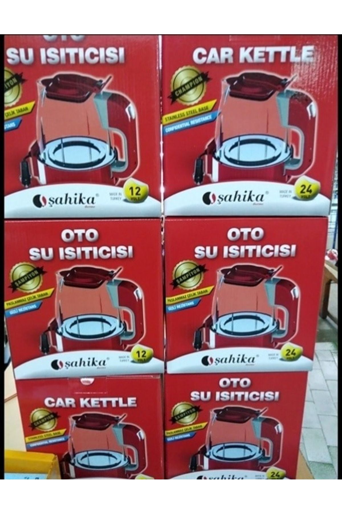 Emperium 12V OTOMATİK ARAÇ OTO KETTLE SU ISITICISI ÇAKMAKLIK FİŞLİ (5122)