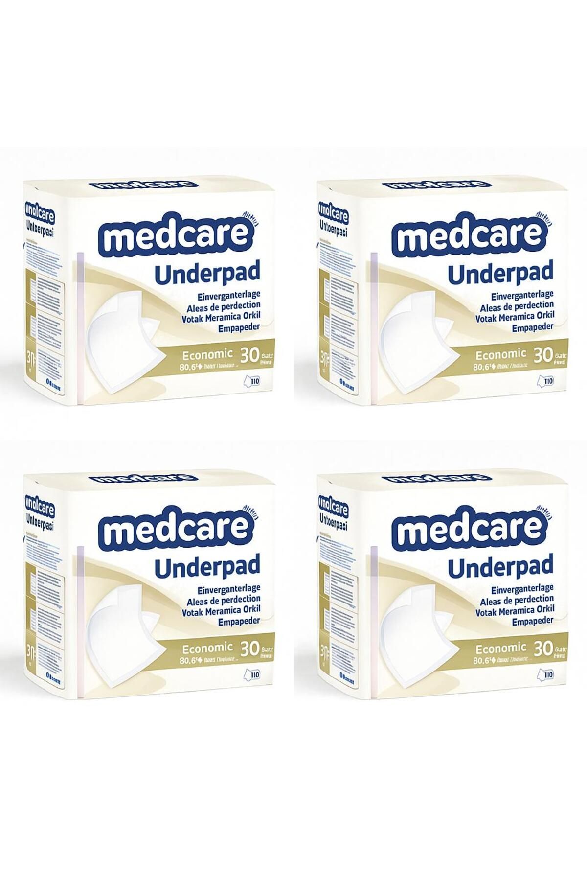 MEDCARE 60X90 HASTA ALTI BEZİ YATAK KORUYUCU 120 ADET (30X4 PAKET )