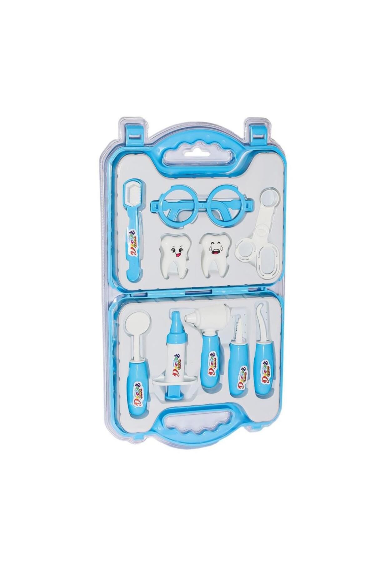 NEZADE STORE ERN-2040 Çantalı Mavi Dişçi Seti -Heroes Toys