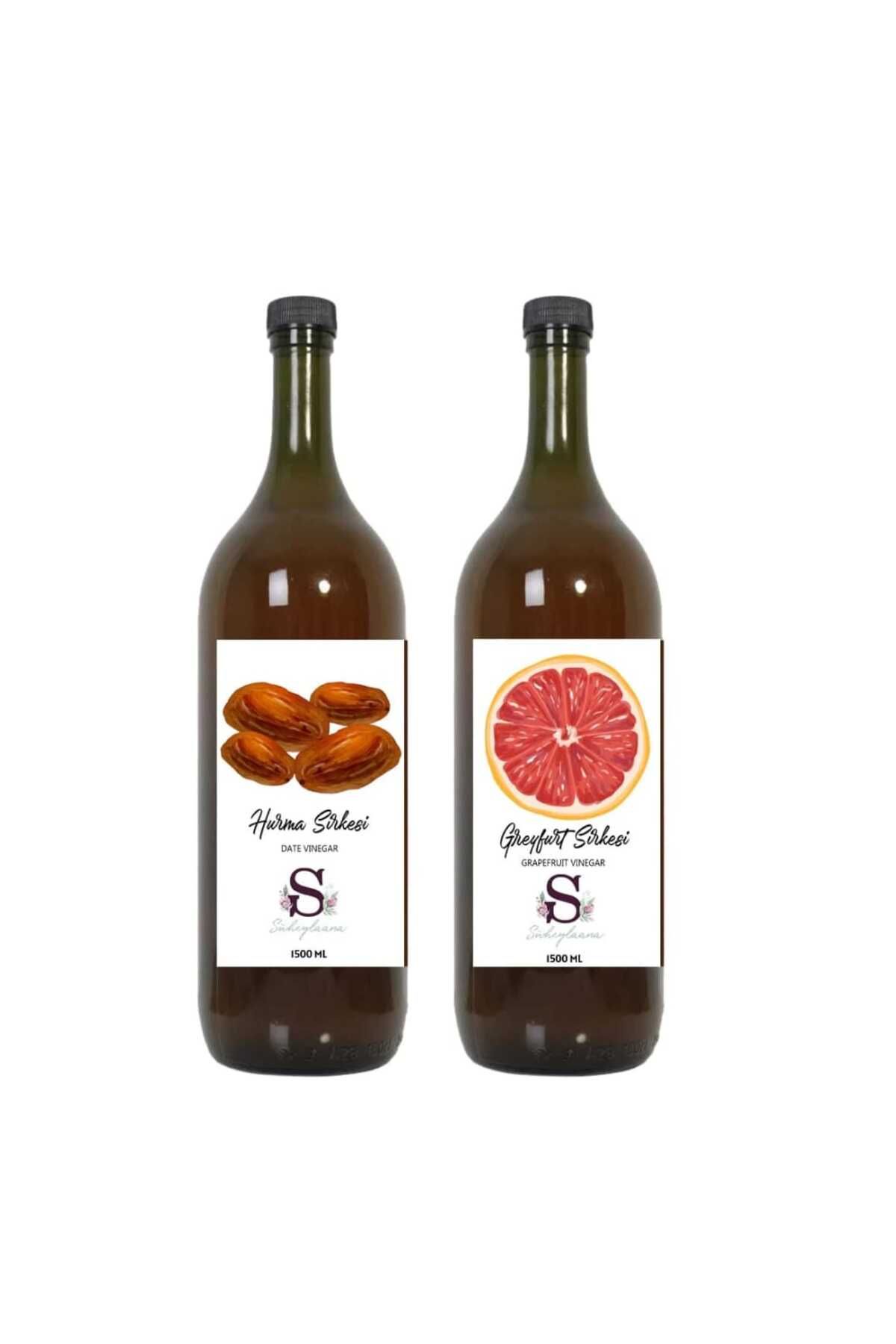 Süheylaana Doğal Hurma Sirkesi 1500 Ml - Doğal Greyfurt Sirkesi 1500 Ml