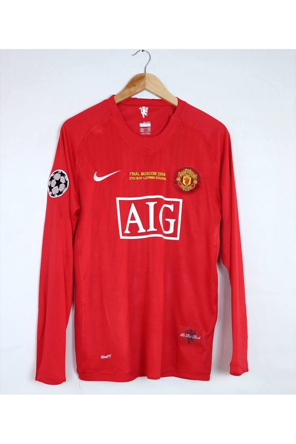Alaturka Mix Cristiano Ronaldo M.united 2008 Moscaw Final Uzun Kollu Kırmızı Forması