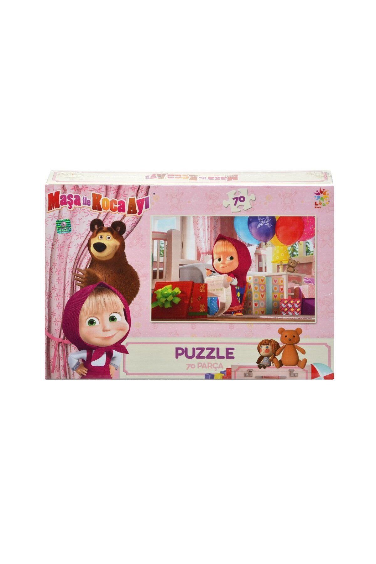 TimeStart MB7541 Laço, Maşa ve Koca Ayı 70 Parça Puzzle