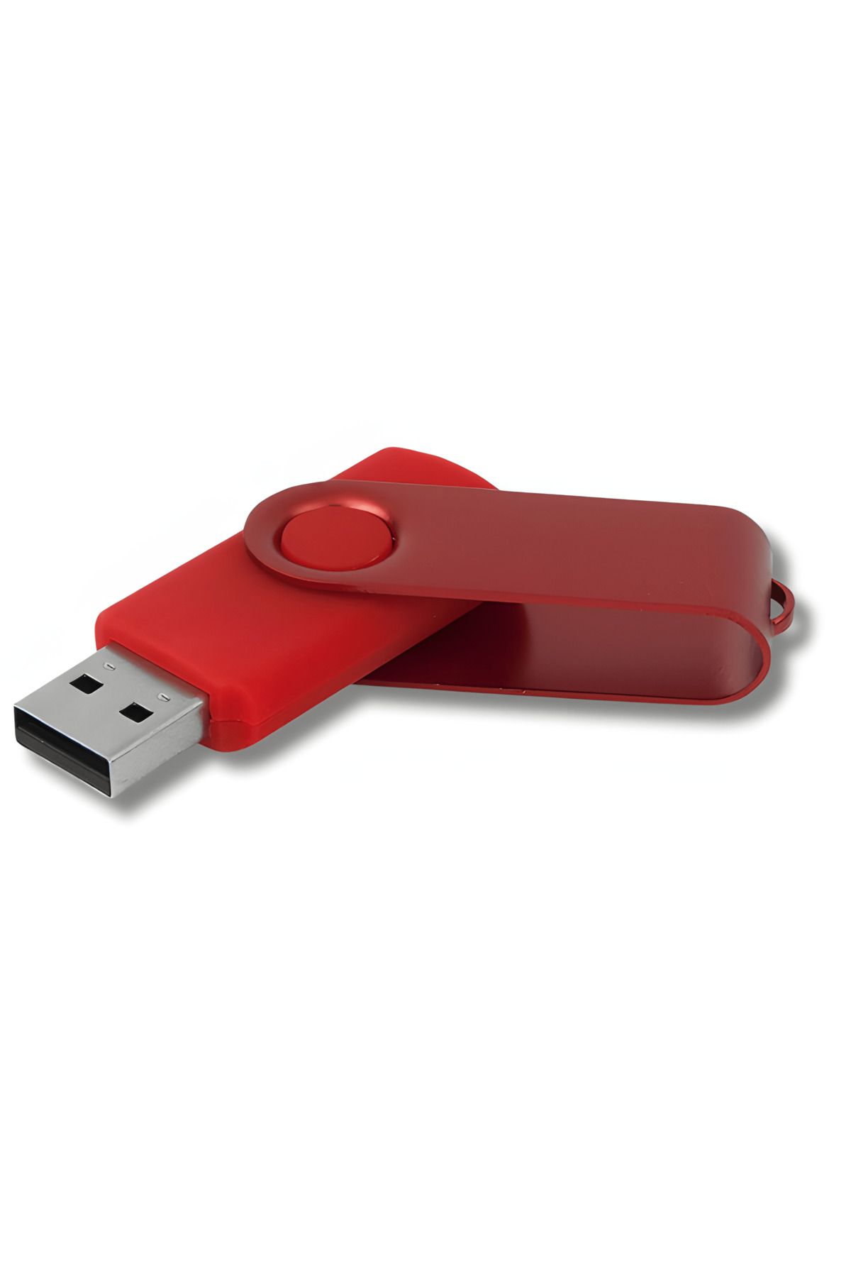TermaCraft Kırmızı Renkli Metal Döner Başlıklı USB Bellek - 32 GB