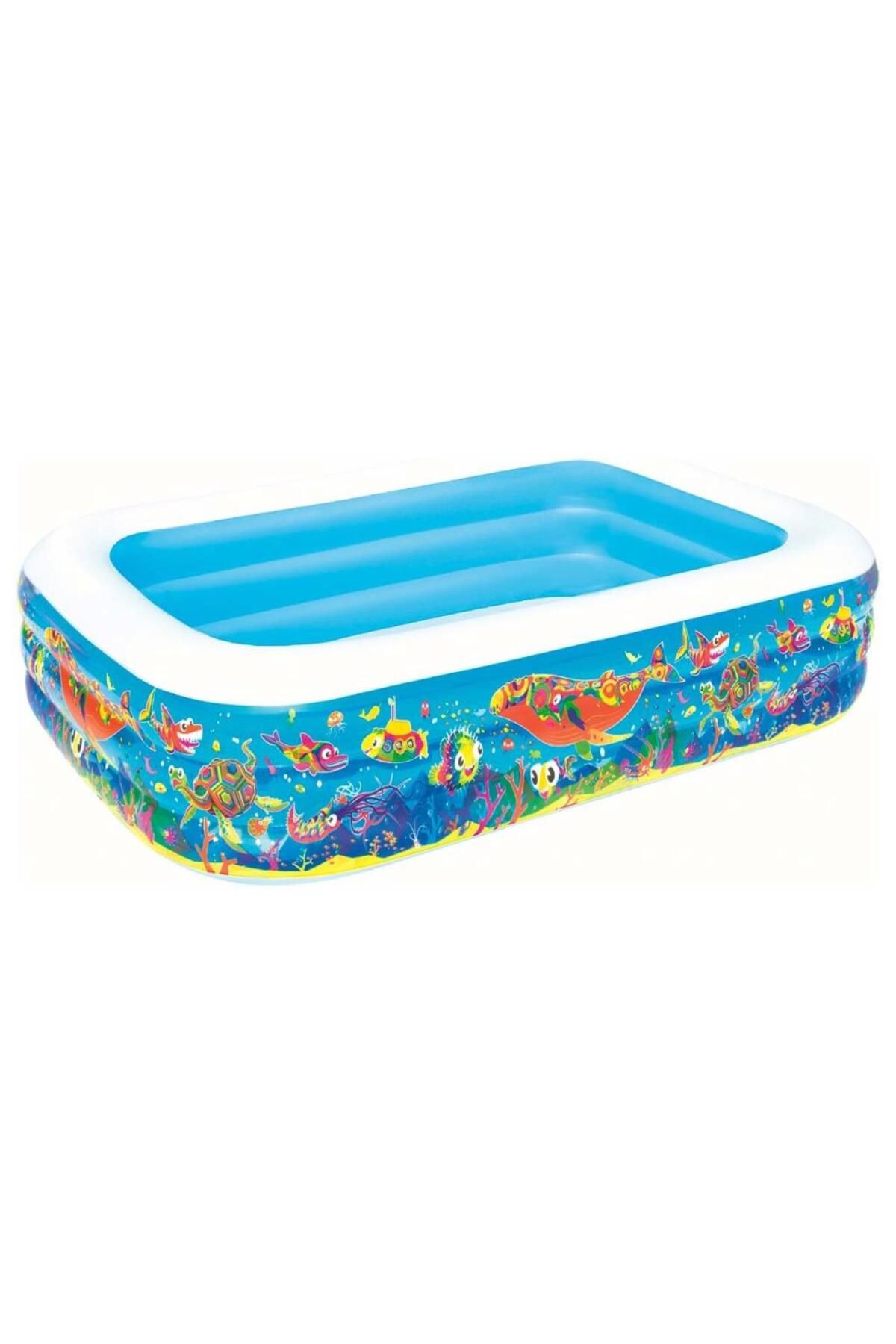 MR RZN STORE Best way Jumbo şişme Havuz Okyanus Desenli