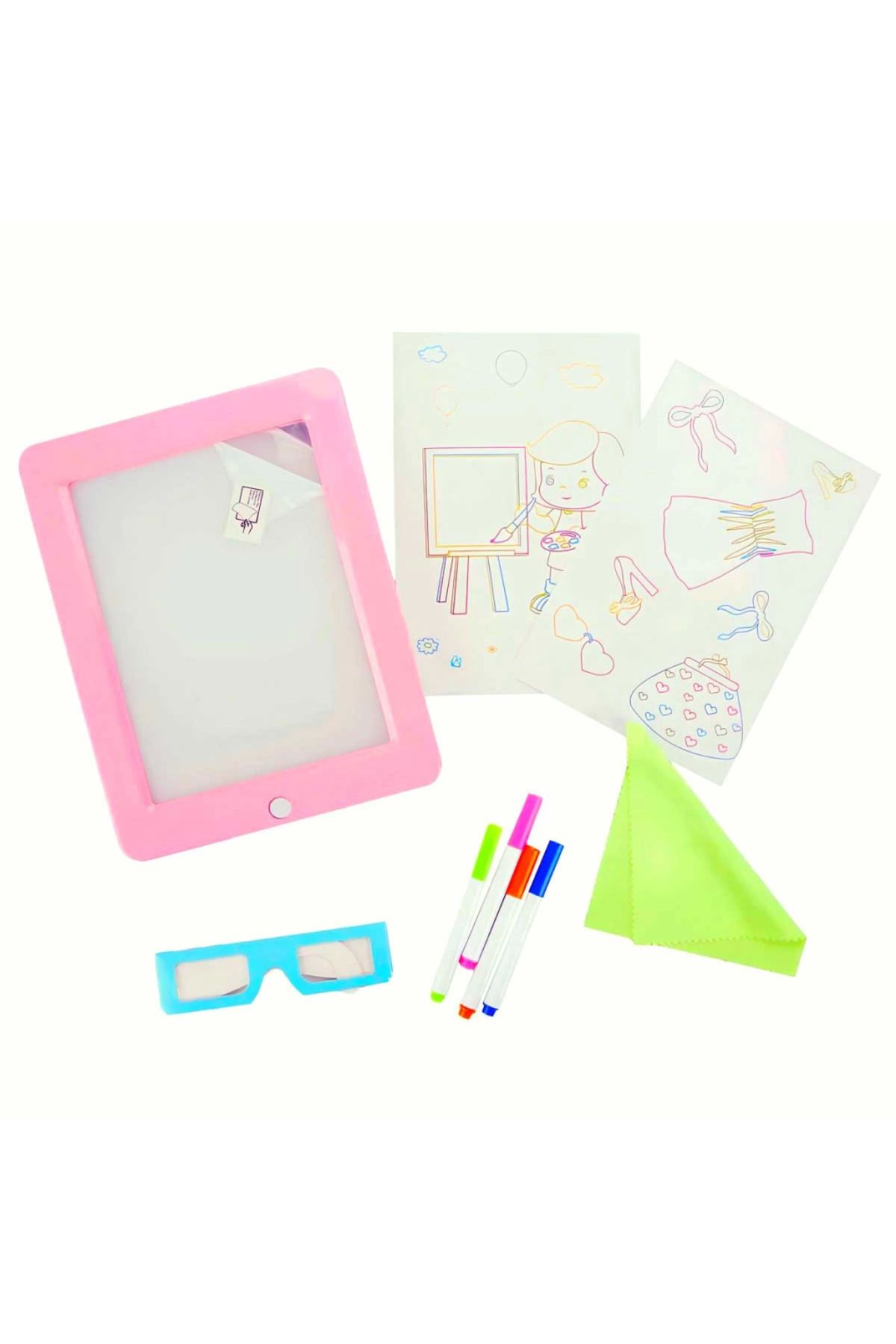 Toptan Bulurum 3D Doodle Sihirli Pembe Yazı Tahtası