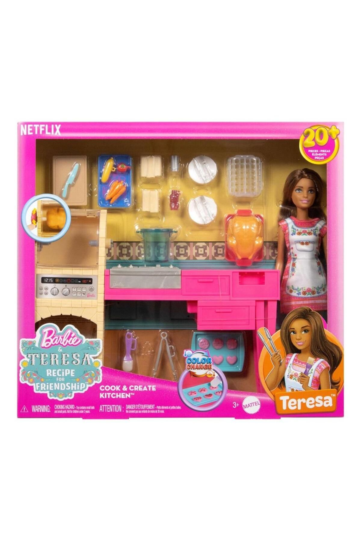 MR RZN STORE JCT06 Teresa ve Mutfağı Oyun Seti - Bar bie and Teresa Recipe for Friendship
